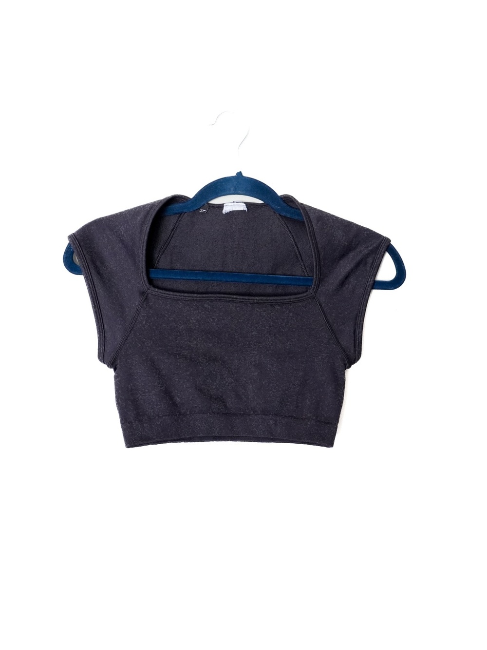 Gymshark Adapt Fleck Seamless Compression Crop Top Marled Black